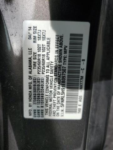 Photo 12 VIN: 5FNRL5H91EB097507 - HONDA ODYSSEY TO 