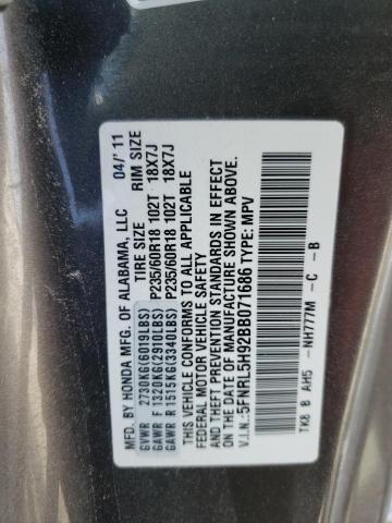 Photo 9 VIN: 5FNRL5H92BB071686 - HONDA ODYSSEY TO 