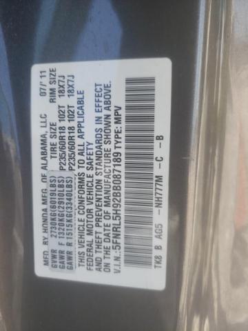 Photo 12 VIN: 5FNRL5H92BB087189 - HONDA ODYSSEY TO 