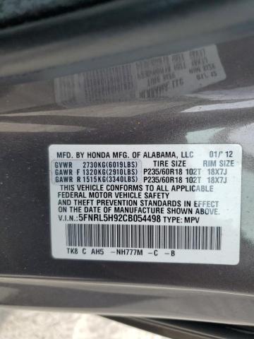 Photo 12 VIN: 5FNRL5H92CB054498 - HONDA ODYSSEY TO 