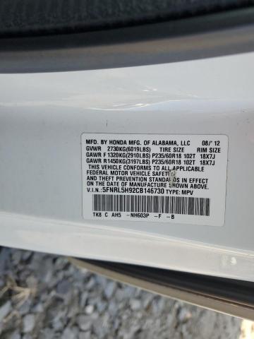 Photo 12 VIN: 5FNRL5H92CB146730 - HONDA ODYSSEY TO 