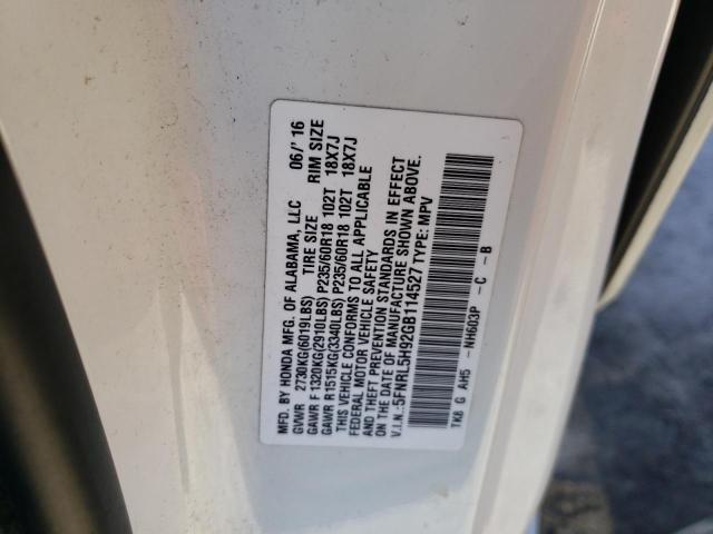 Photo 11 VIN: 5FNRL5H92GB114527 - HONDA ODYSSEY 