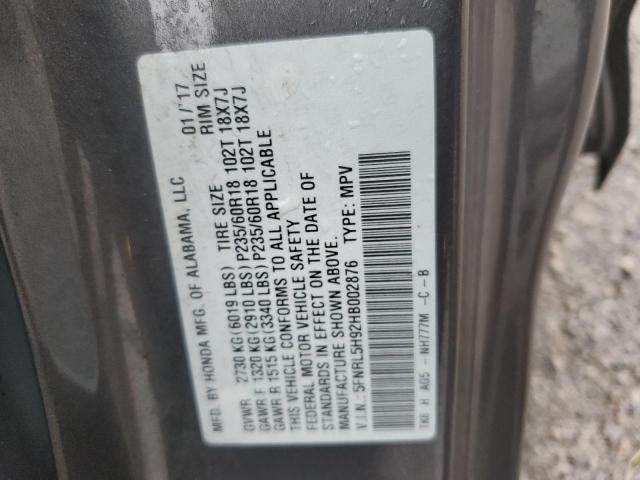 Photo 13 VIN: 5FNRL5H92HB002876 - HONDA ODYSSEY 