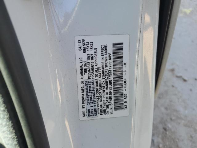 Photo 12 VIN: 5FNRL5H93DB077533 - HONDA ODYSSEY TO 