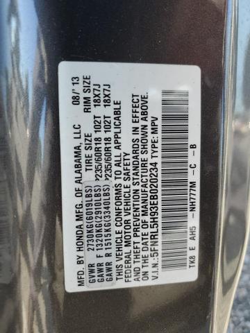 Photo 12 VIN: 5FNRL5H93EB020234 - HONDA ODYSSEY TO 