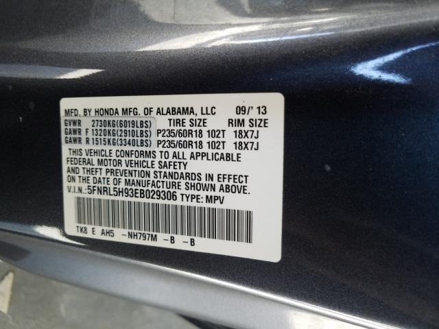 Photo 9 VIN: 5FNRL5H93EB029306 - HONDA ODYSSEY 