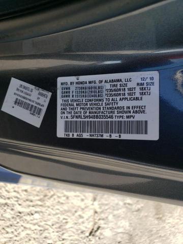 Photo 12 VIN: 5FNRL5H94BB035546 - HONDA ODYSSEY TO 