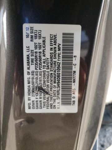 Photo 9 VIN: 5FNRL5H94DB010942 - HONDA ODYSSEY 