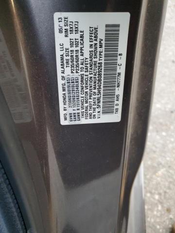 Photo 12 VIN: 5FNRL5H94DB089268 - HONDA ODYSSEY TO 