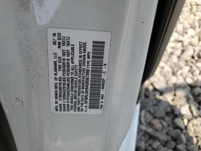 Photo 12 VIN: 5FNRL5H94GB067890 - HONDA ODYSSEY TO 