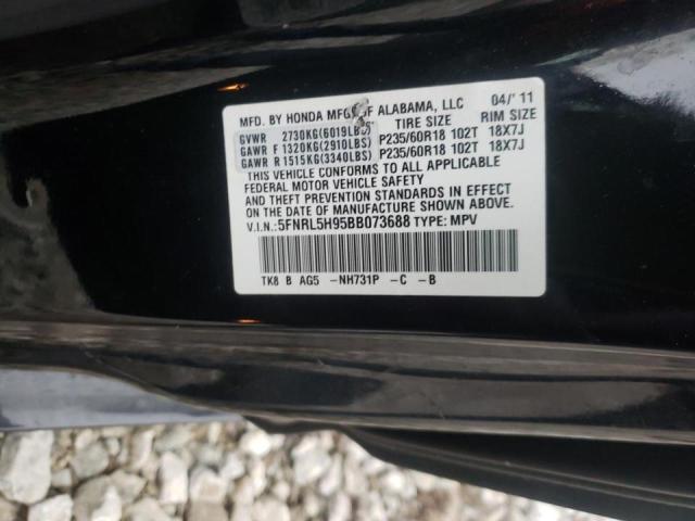 Photo 9 VIN: 5FNRL5H95BB073688 - HONDA ODYSSEY TO 