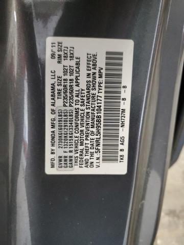 Photo 13 VIN: 5FNRL5H95BB104177 - HONDA ODYSSEY TO 