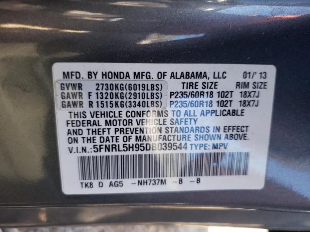 Photo 12 VIN: 5FNRL5H95DB039544 - HONDA ODYSSEY TO 