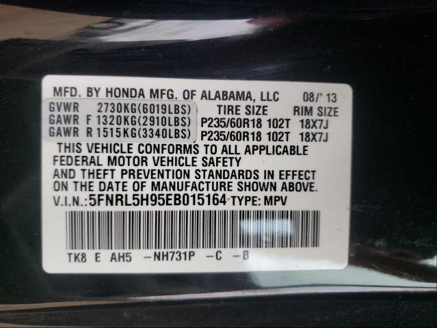 Photo 9 VIN: 5FNRL5H95EB015164 - HONDA ODYSSEY TO 