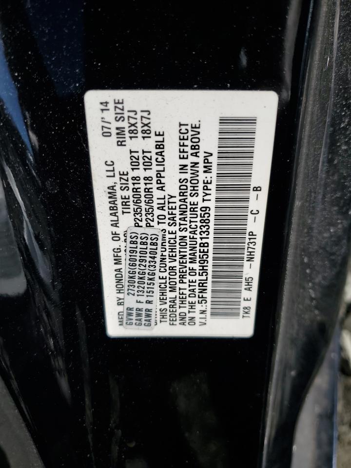 Photo 12 VIN: 5FNRL5H95EB133859 - HONDA ODYSSEY 