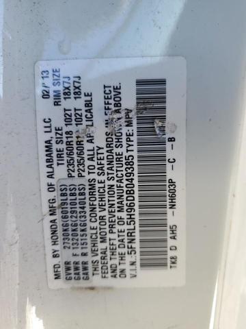 Photo 12 VIN: 5FNRL5H96DB049385 - HONDA ODYSSEY 