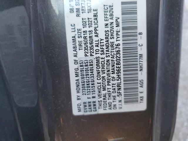 Photo 12 VIN: 5FNRL5H96EB023676 - HONDA ODYSSEY TO 