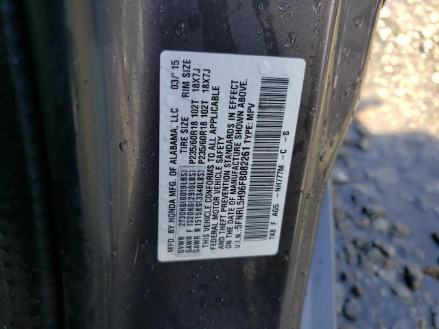 Photo 12 VIN: 5FNRL5H96FB082261 - HONDA ODYSSEY TO 