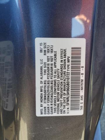 Photo 12 VIN: 5FNRL5H96GB010722 - HONDA ODYSSEY 