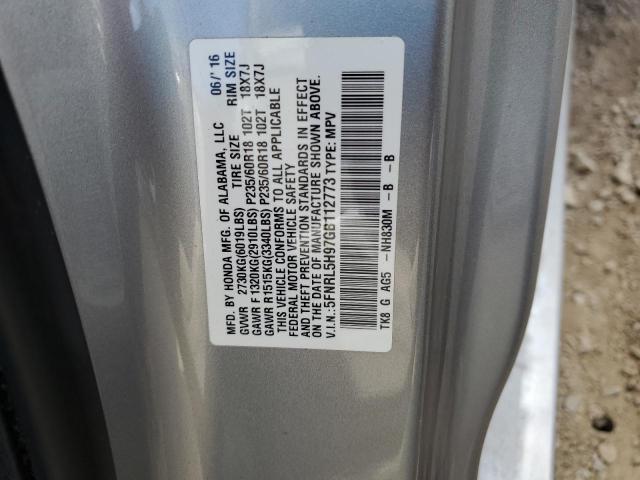 Photo 12 VIN: 5FNRL5H97GB112773 - HONDA ODYSSEY TO 