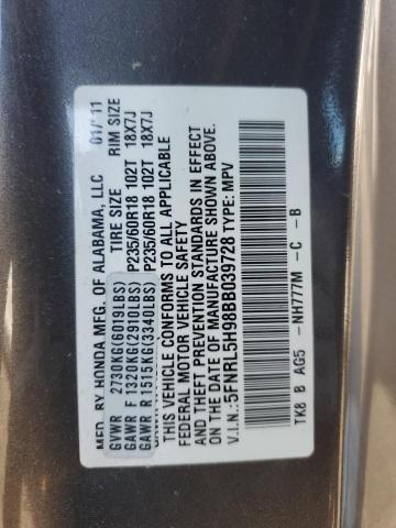 Photo 13 VIN: 5FNRL5H98BB039728 - HONDA ODYSSEY TO 