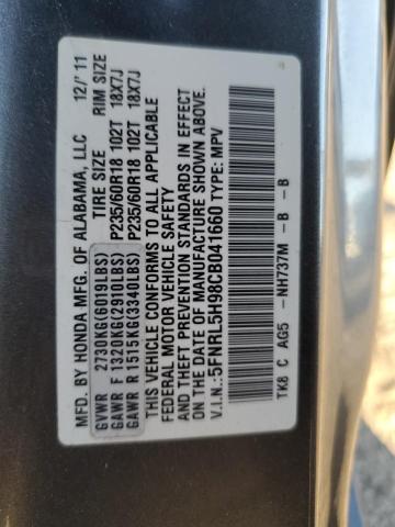 Photo 12 VIN: 5FNRL5H98CB041660 - HONDA ODYSSEY 