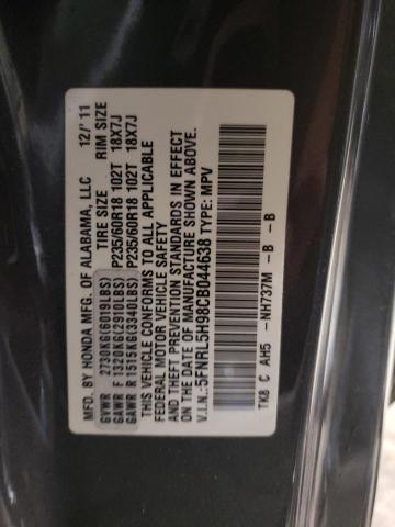 Photo 11 VIN: 5FNRL5H98CB044638 - HONDA ODYSSEY 