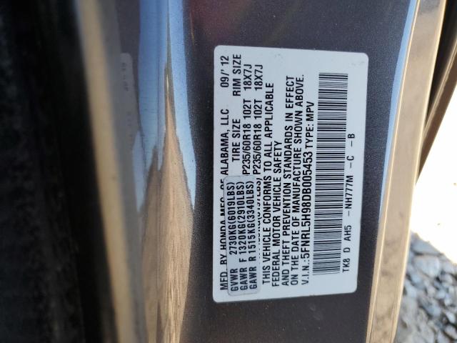 Photo 12 VIN: 5FNRL5H98DB005453 - HONDA ODYSSEY TO 