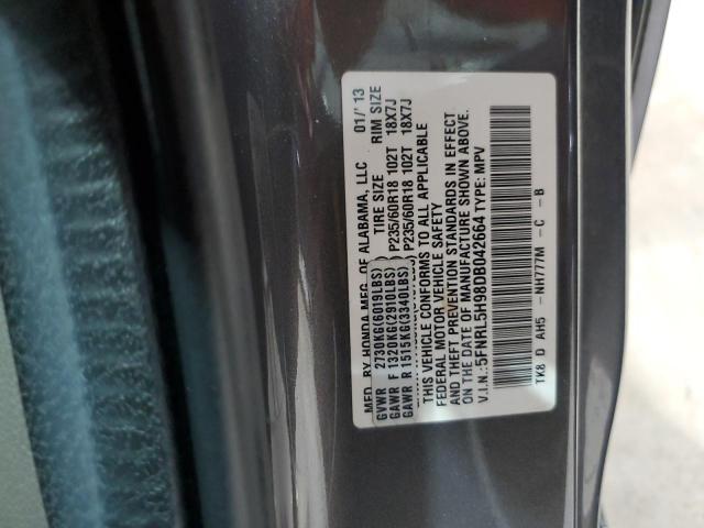 Photo 12 VIN: 5FNRL5H98DB042664 - HONDA ODYSSEY 