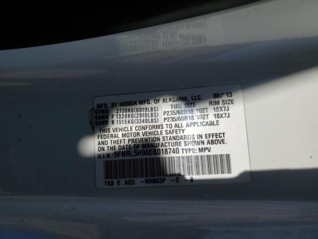 Photo 12 VIN: 5FNRL5H98EB018740 - HONDA ODYSSEY TO 