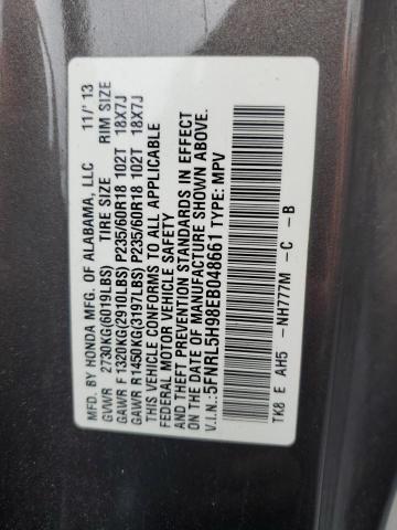 Photo 12 VIN: 5FNRL5H98EB048661 - HONDA ODYSSEY TO 