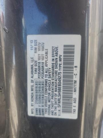 Photo 11 VIN: 5FNRL5H98EB049275 - HONDA ODYSSEY 