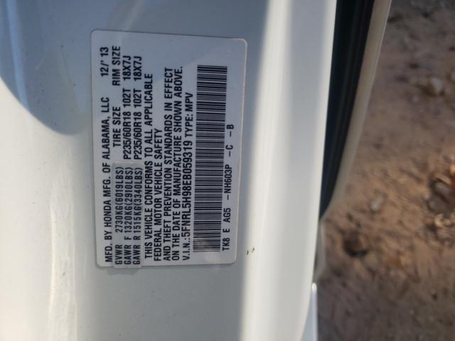 Photo 9 VIN: 5FNRL5H98EB059319 - HONDA ODYSSEY 