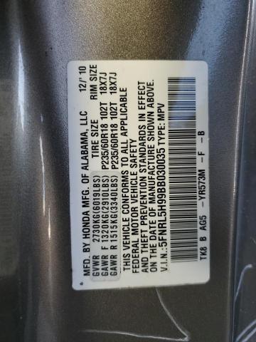 Photo 13 VIN: 5FNRL5H99BB030035 - HONDA ODYSSEY TO 