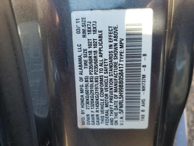 Photo 12 VIN: 5FNRL5H99BB058417 - HONDA ODYSSEY TO 