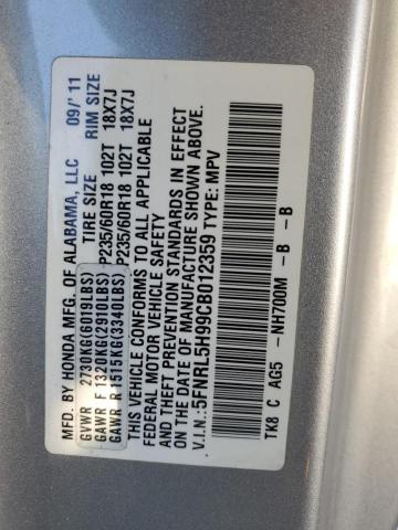 Photo 13 VIN: 5FNRL5H99CB012359 - HONDA ODYSSEY TO 