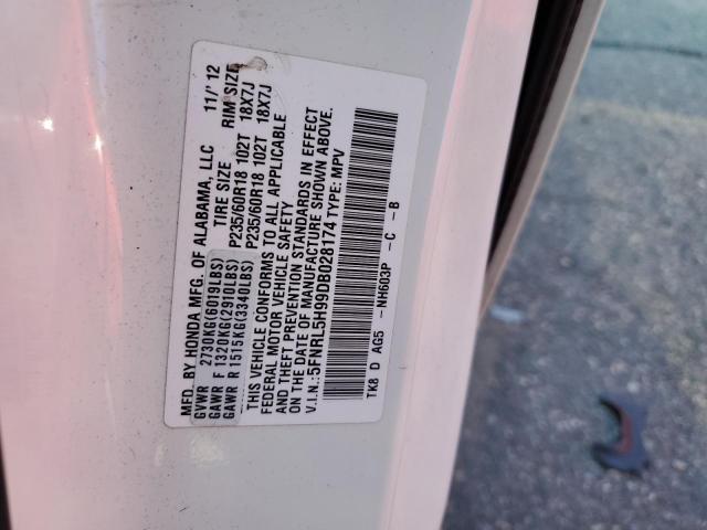 Photo 12 VIN: 5FNRL5H99DB028174 - HONDA ODYSSEY TO 