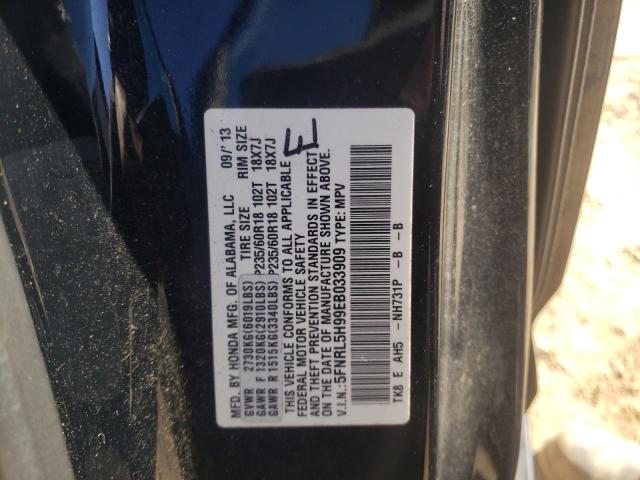 Photo 9 VIN: 5FNRL5H99EB033909 - HONDA ODYSSEY TO 