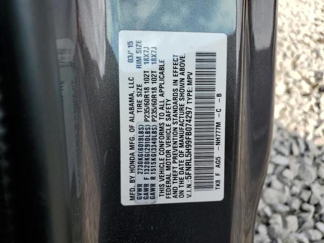 Photo 13 VIN: 5FNRL5H99FB074297 - HONDA ODYSSEY TO 