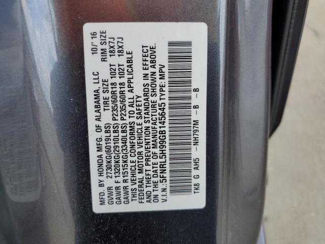 Photo 13 VIN: 5FNRL5H99GB145645 - HONDA ODYSSEY TO 