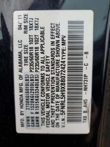 Photo 13 VIN: 5FNRL5H9XBB072424 - HONDA ODYSSEY 