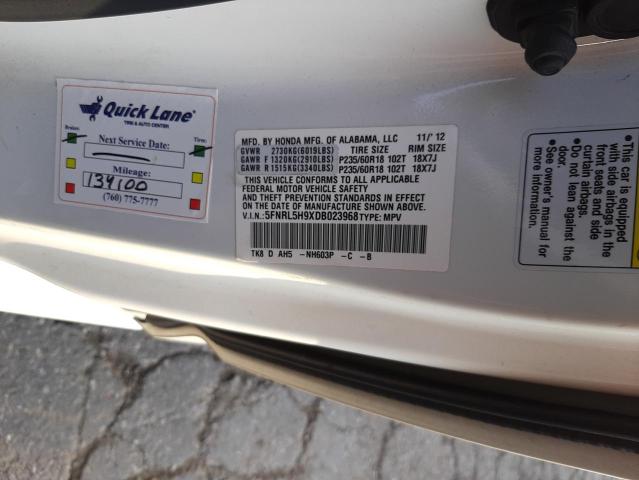 Photo 9 VIN: 5FNRL5H9XDB023968 - HONDA ODYSSEY TO 