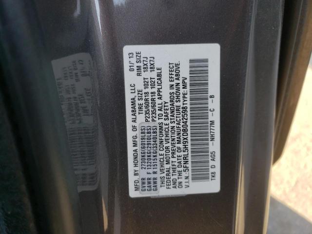 Photo 9 VIN: 5FNRL5H9XDB042598 - HONDA ODYSSEY TO 