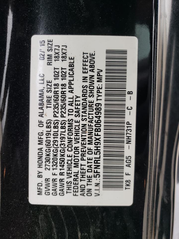 Photo 13 VIN: 5FNRL5H9XFB064989 - HONDA ODYSSEY 