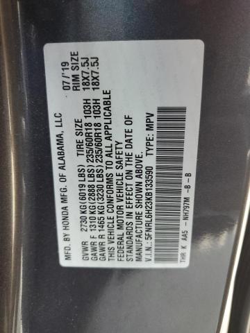 Photo 12 VIN: 5FNRL6H23KB133590 - HONDA ODYSSEY 