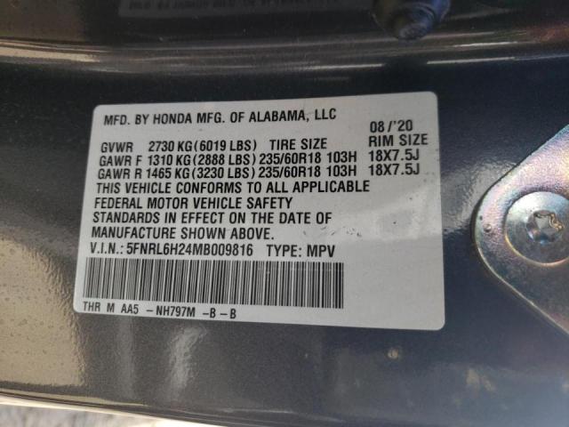 Photo 12 VIN: 5FNRL6H24MB009816 - HONDA ODYSSEY LX 