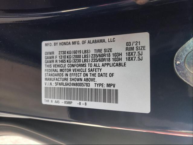 Photo 9 VIN: 5FNRL6H24NB005783 - HONDA ODYSSEY LX 