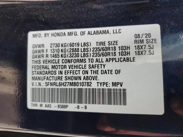 Photo 11 VIN: 5FNRL6H27MB010782 - HONDA ODYSSEY LX 