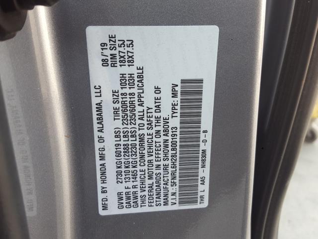 Photo 9 VIN: 5FNRL6H28LB001913 - HONDA ODYSSEY LX 