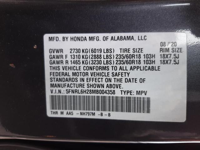 Photo 12 VIN: 5FNRL6H28MB004358 - HONDA ODYSSEY LX 